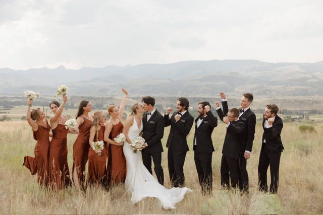 Nature inspired outdoor montana wedding